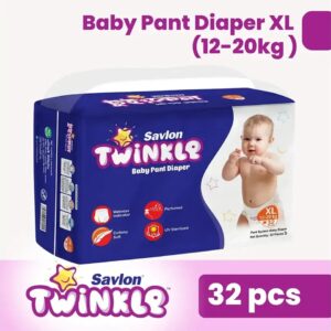 Savlon Twinkle Baby Pant Diaper Mini – Size - XL 32 Pcs